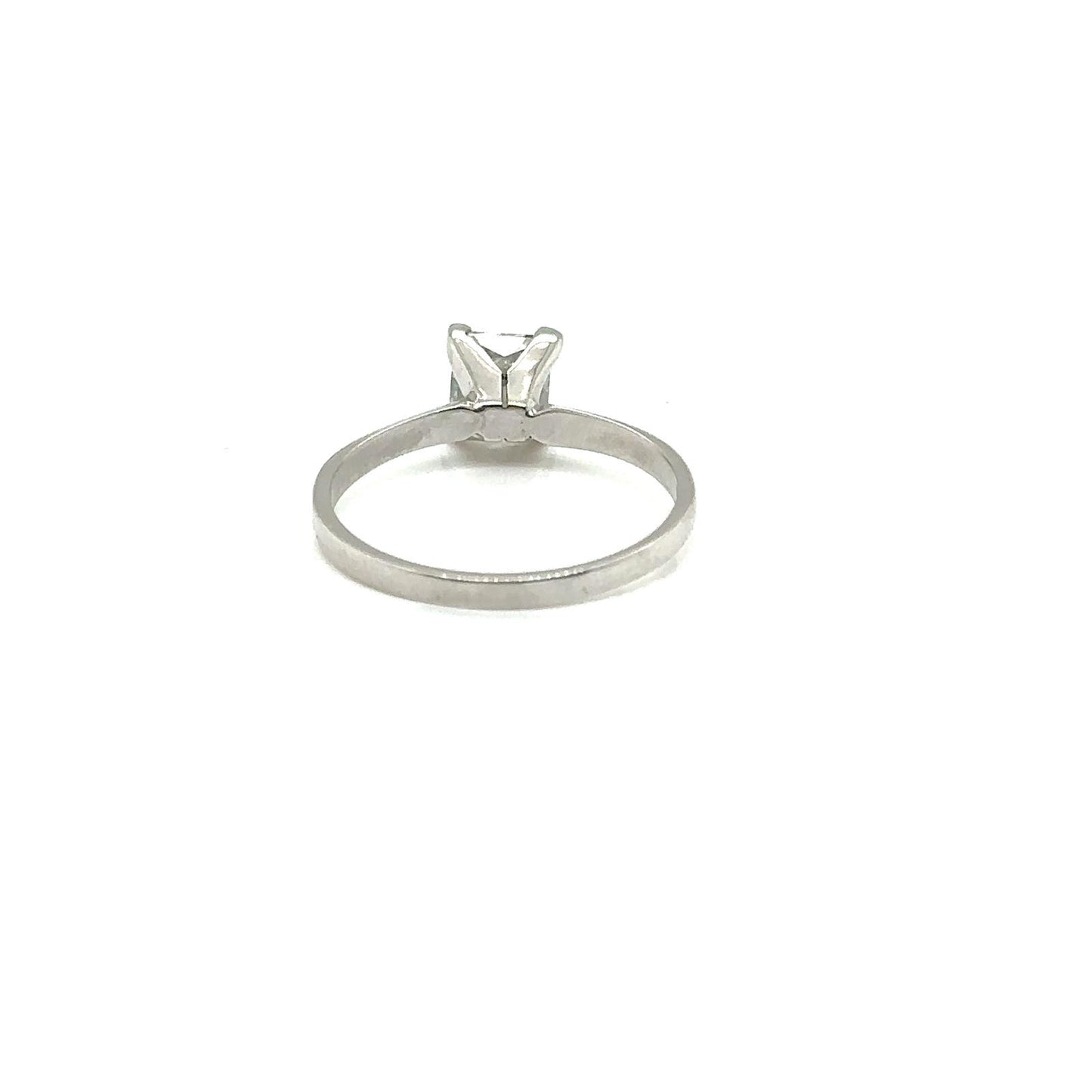 14k white gold 1carat princess cut solitaire Wedding Ring