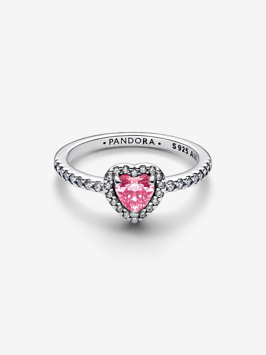 Elevated Pink Heart Ring