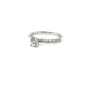 14k white gold 1 carat solitaire engagement ring