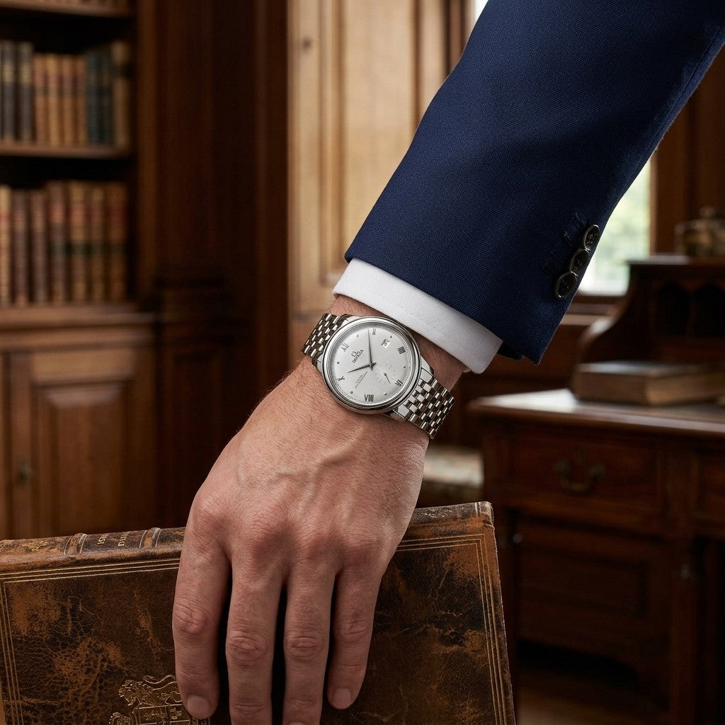 Omega de Ville Prestige 41 mm — Steel on Steel (434.10.41.20.02.001) — lifestyle