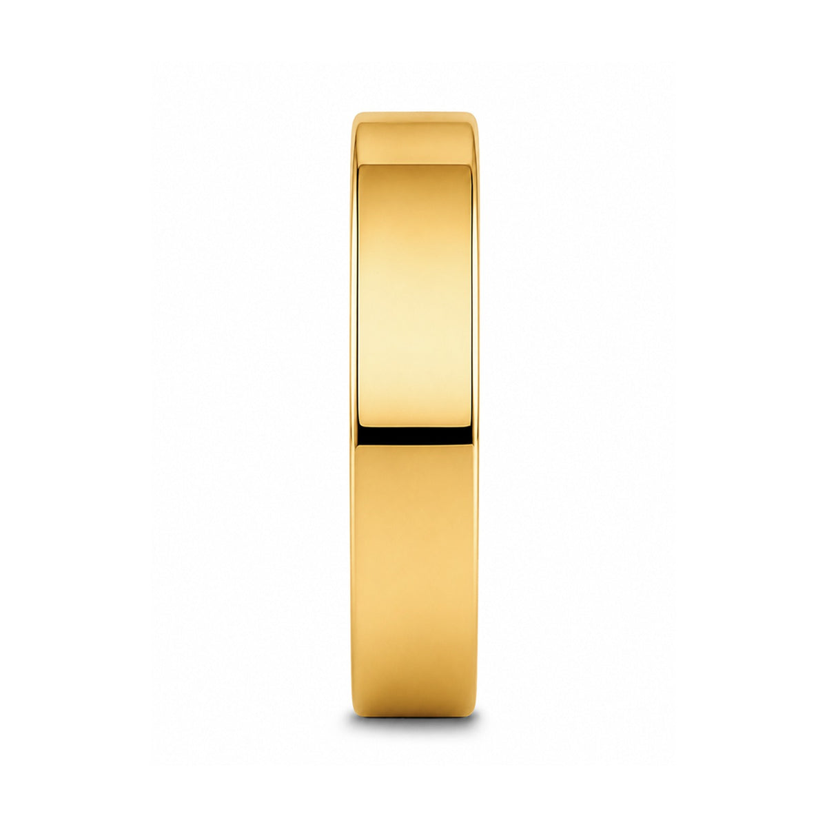 ARI Flat Gold-Plated Tungsten Ring - 4mm - 8mm