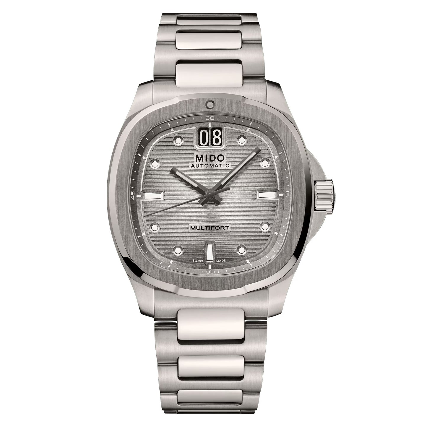 MIDO Multifort TV Big Date Grey Dial Titanium Watch - 39.2 x 40mm