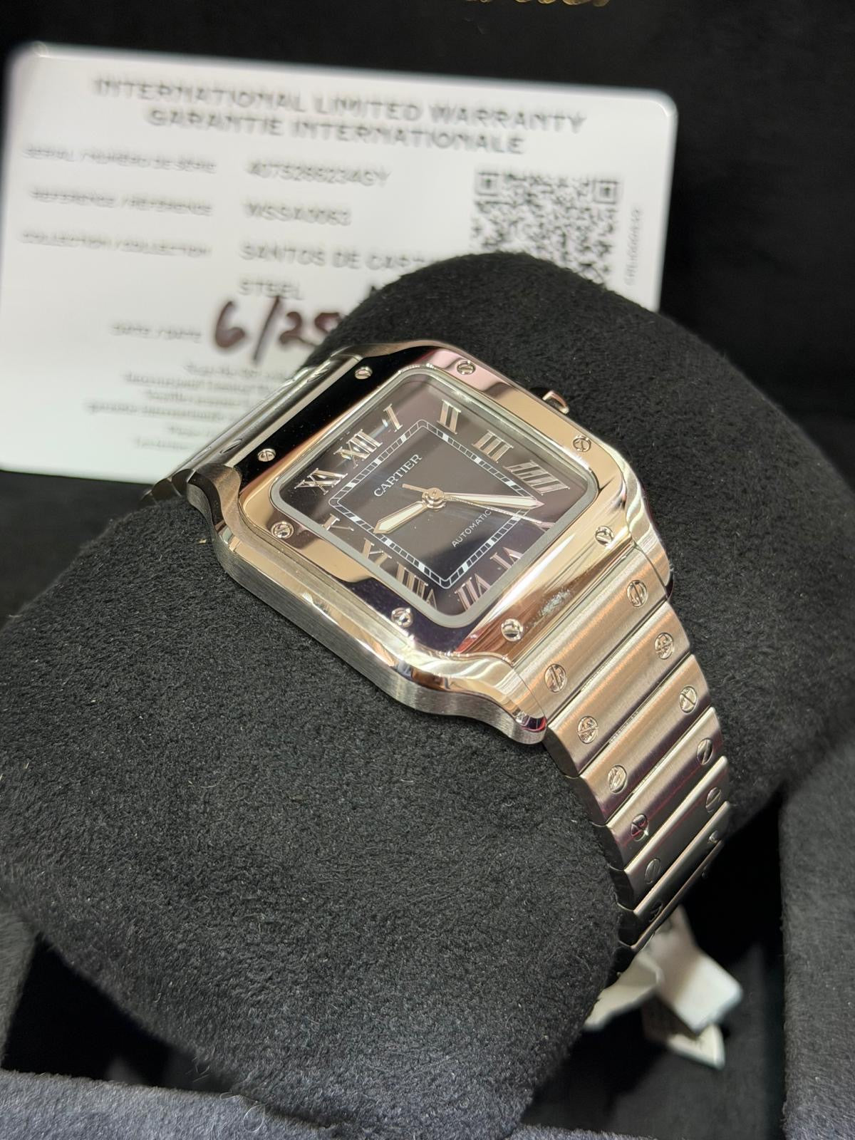 Cartier Santos Medium Blue NEW CRWSSA0029