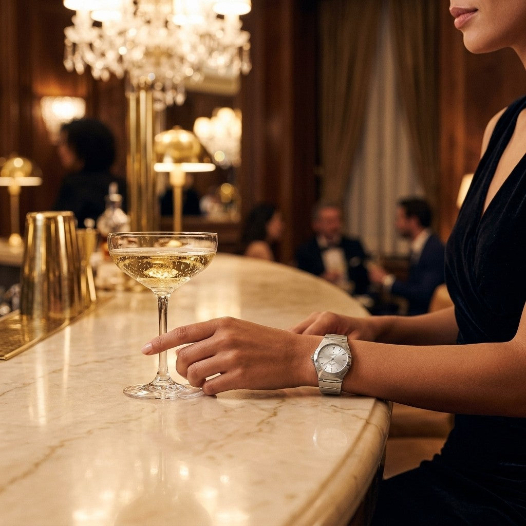Omega Constellation 39 mm — Steel on Steel — lifestyle