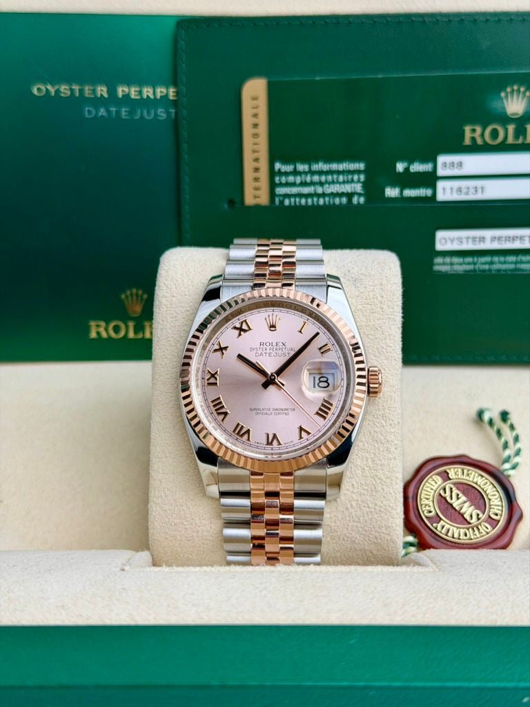 Rolex Datejust | 18k Rose gold & Stainless Steel | 36 mm 116231