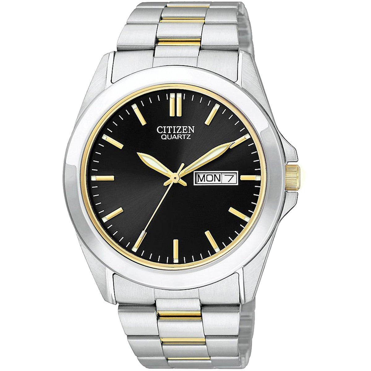 Citizen Men'S Two Tone Stainless Steel Watch - Bf0584-56E Features Calendar: Day & Date Water R BF058456E