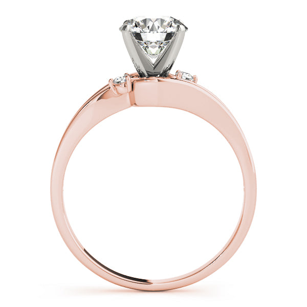 Solitaire Split Shank Engagement Ring