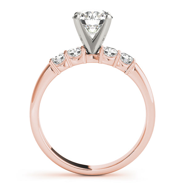 Shared Prong Engagement Ring