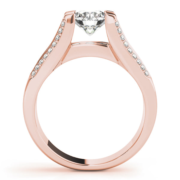 Multirow Cathedral Engagement Ring
