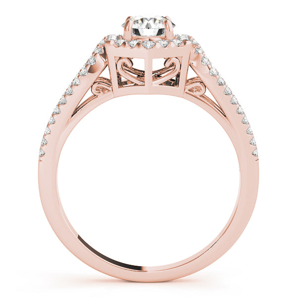 Split Shank Halo Engagement Rings