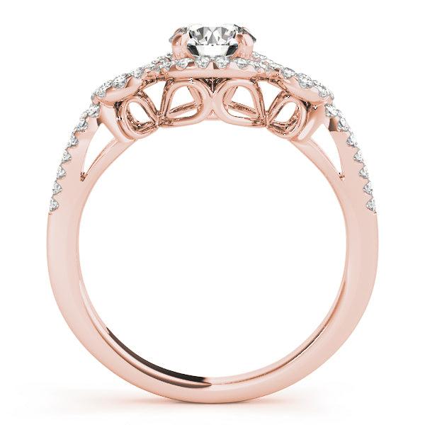 Infinity Halo Engagement Rings