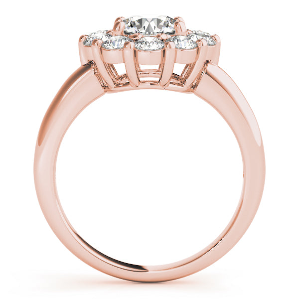 Round Halo Engagement Ring