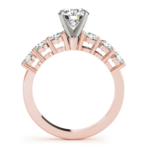 Shared Prong Engagement Ring