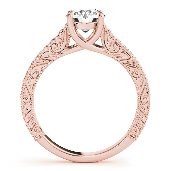 Vintage-Inspired Milgrain Trellis Engagement Ring