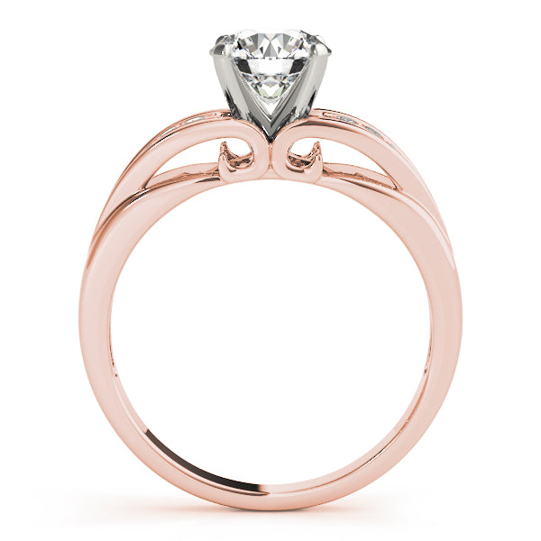Single Row Prong Set Engagement Rings