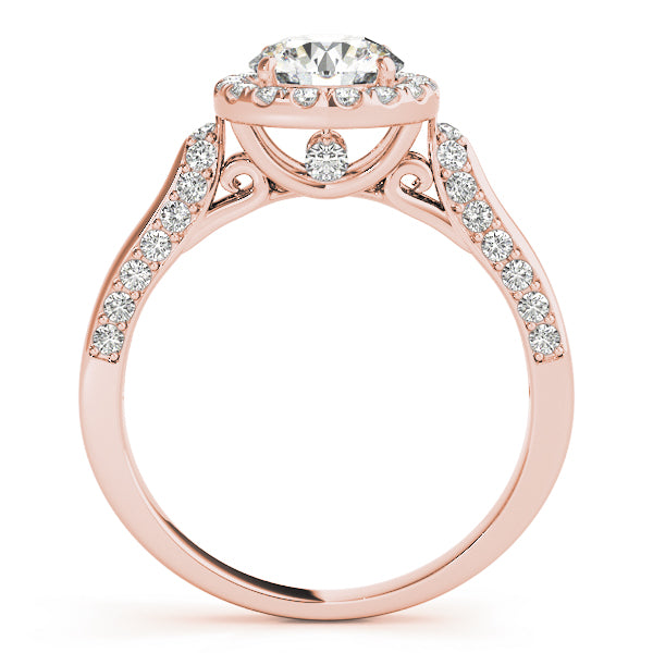 Solitaire Halo Engagement Ring