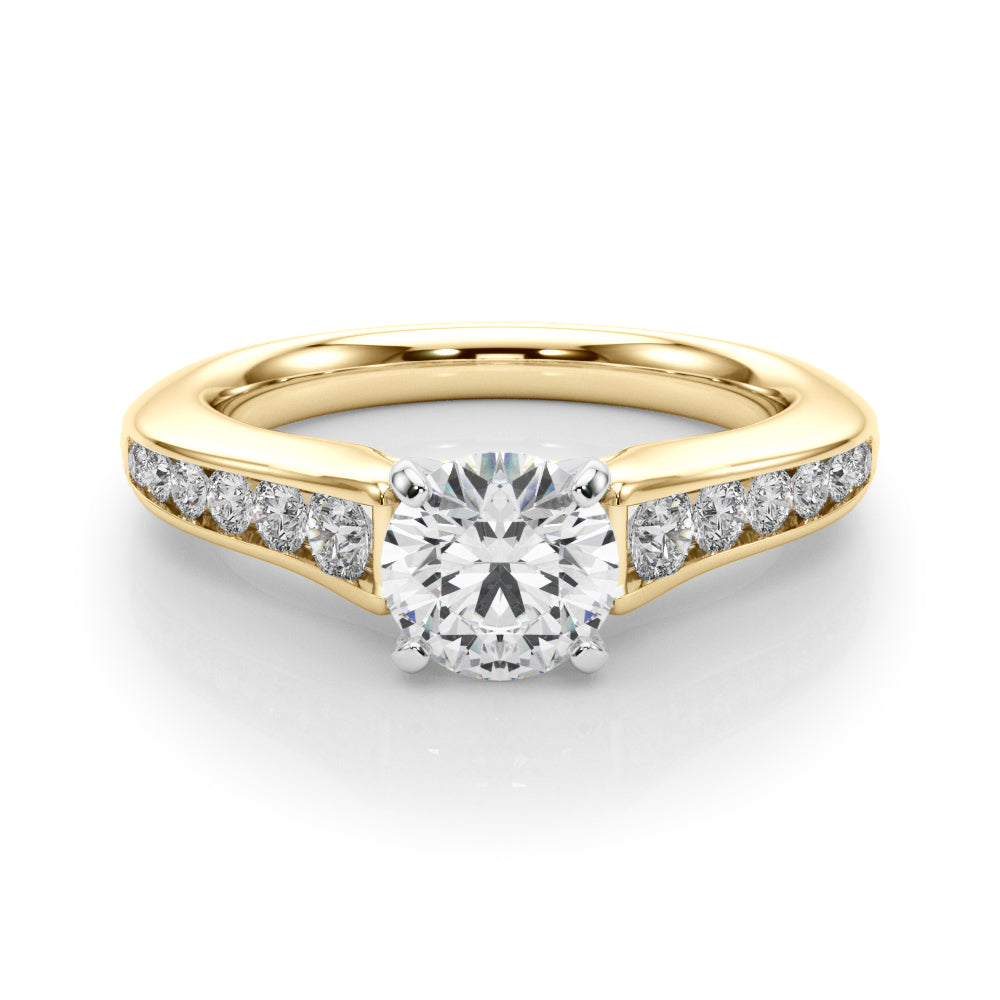 Single Row Cathedral Engagement Rings