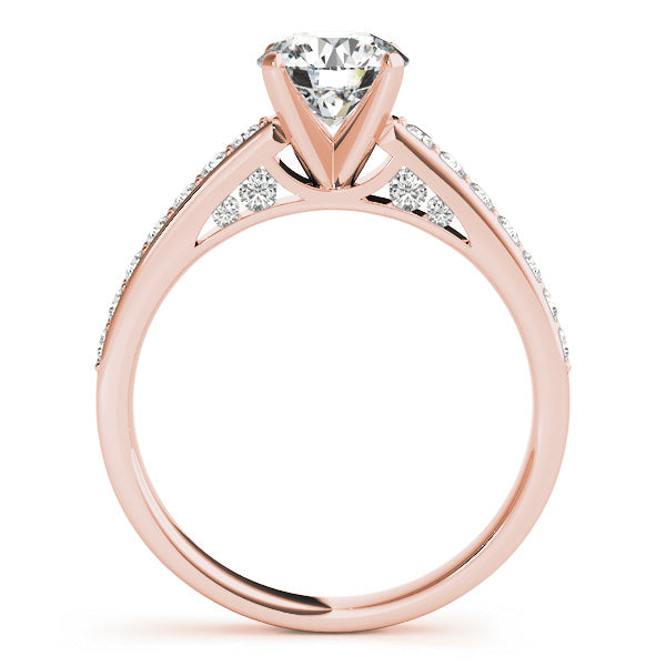 Single Row Prong Set Engagement Ring
