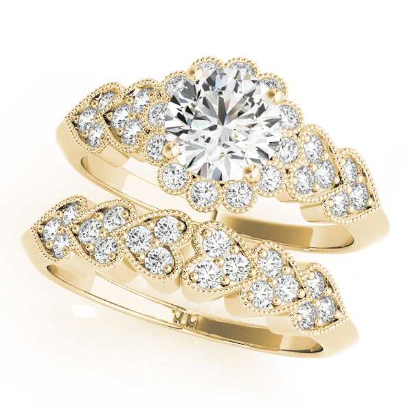 Vintage Milgrain Engagement Ring