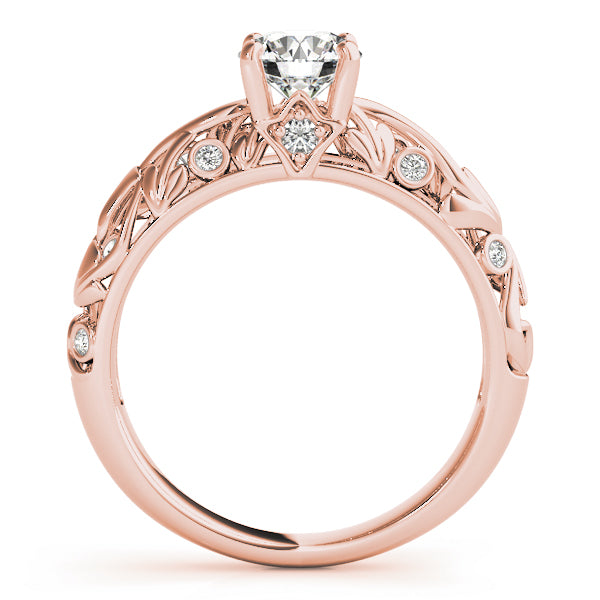 Nature Inspired Filigree Bezel Set Engagement Rings