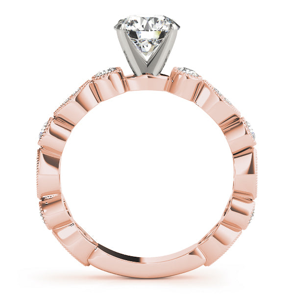 Antique Inspired Milgrain Engagement Ring