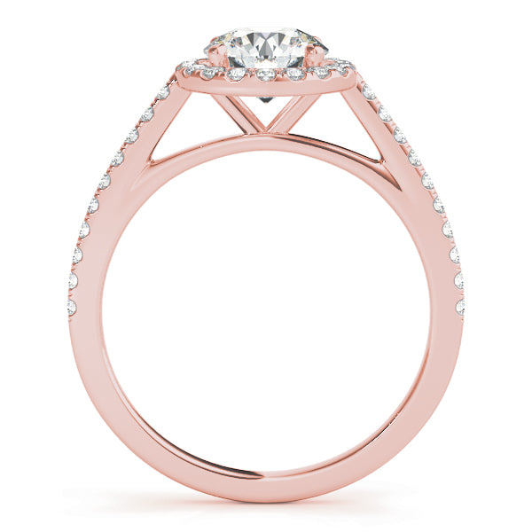 Round Halo Diamond Engagement Ring