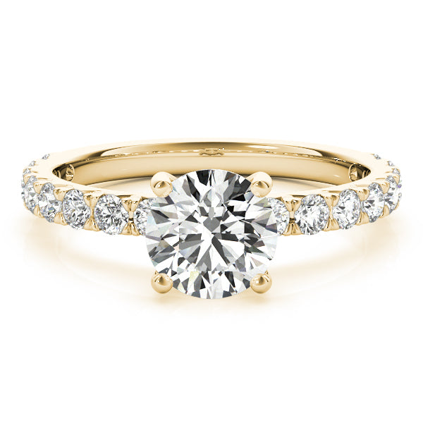 French Cut Solitaire Engagement Ring