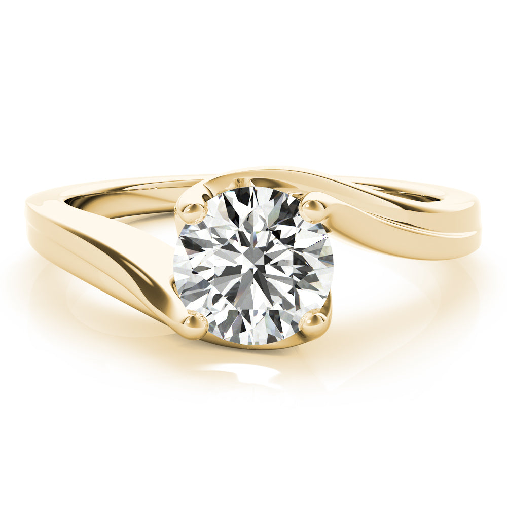 Bypass Solitaire Engagement Ring