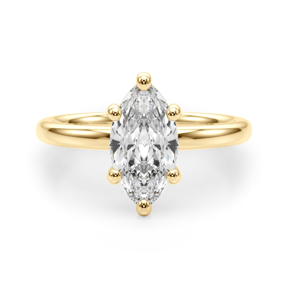 Solitaire Marquise Engagement Ring