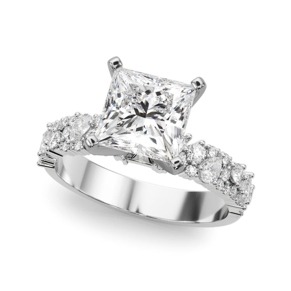 Mixed Shape Engagement Ring