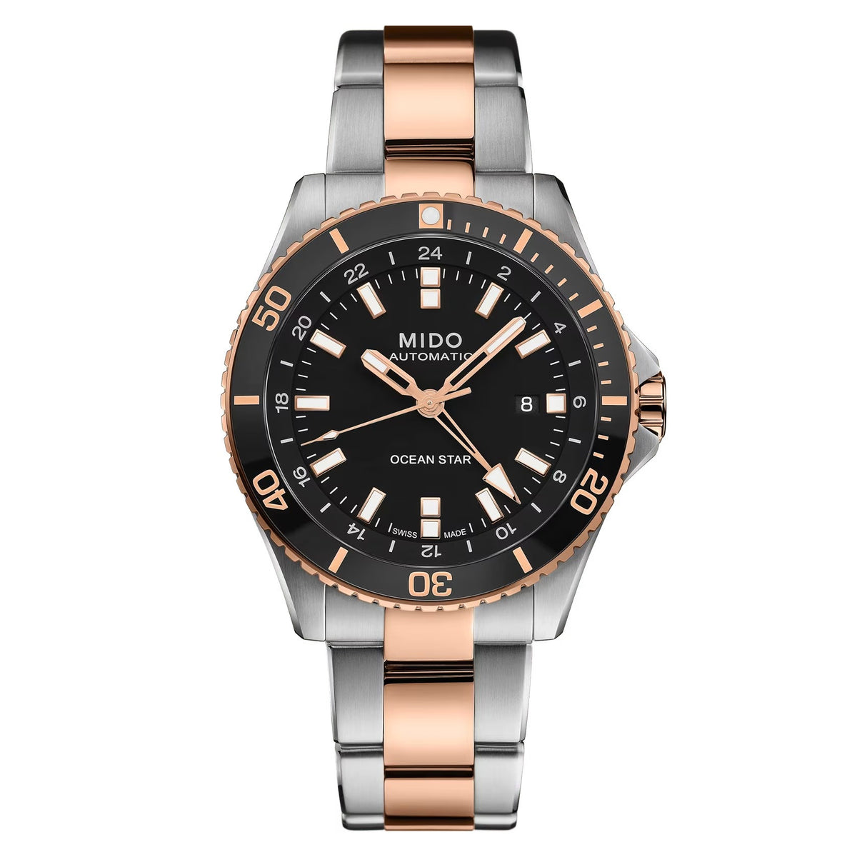 Mido Ocean Star GMT — Stainless Steel / Black Dial