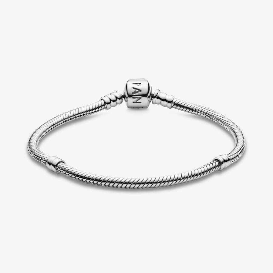 Pandora Moments Barrel Clasp Snake Chain Bracelet