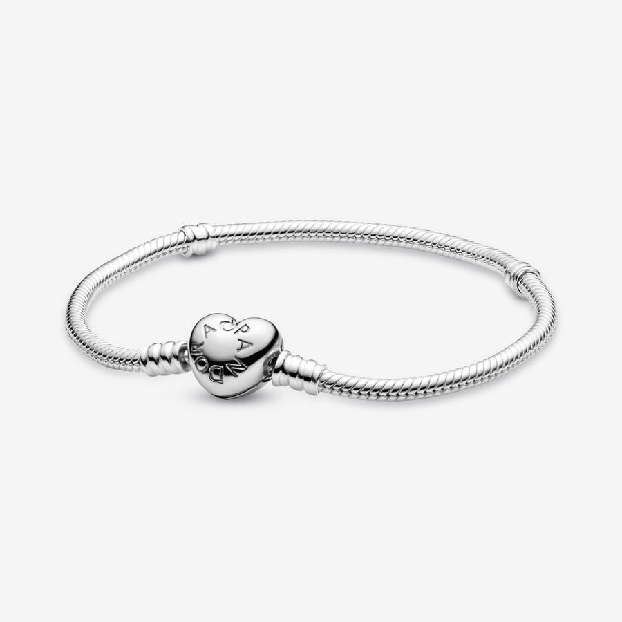 Mother Daughter Splittable Heart Charm and Bracelet Set