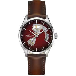 Hamilton Jazzmaster Open Heart Auto - Dial color:Burgundy - H32675570