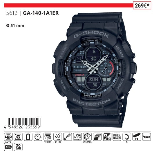 Casio G-Shock GA-140-1A1