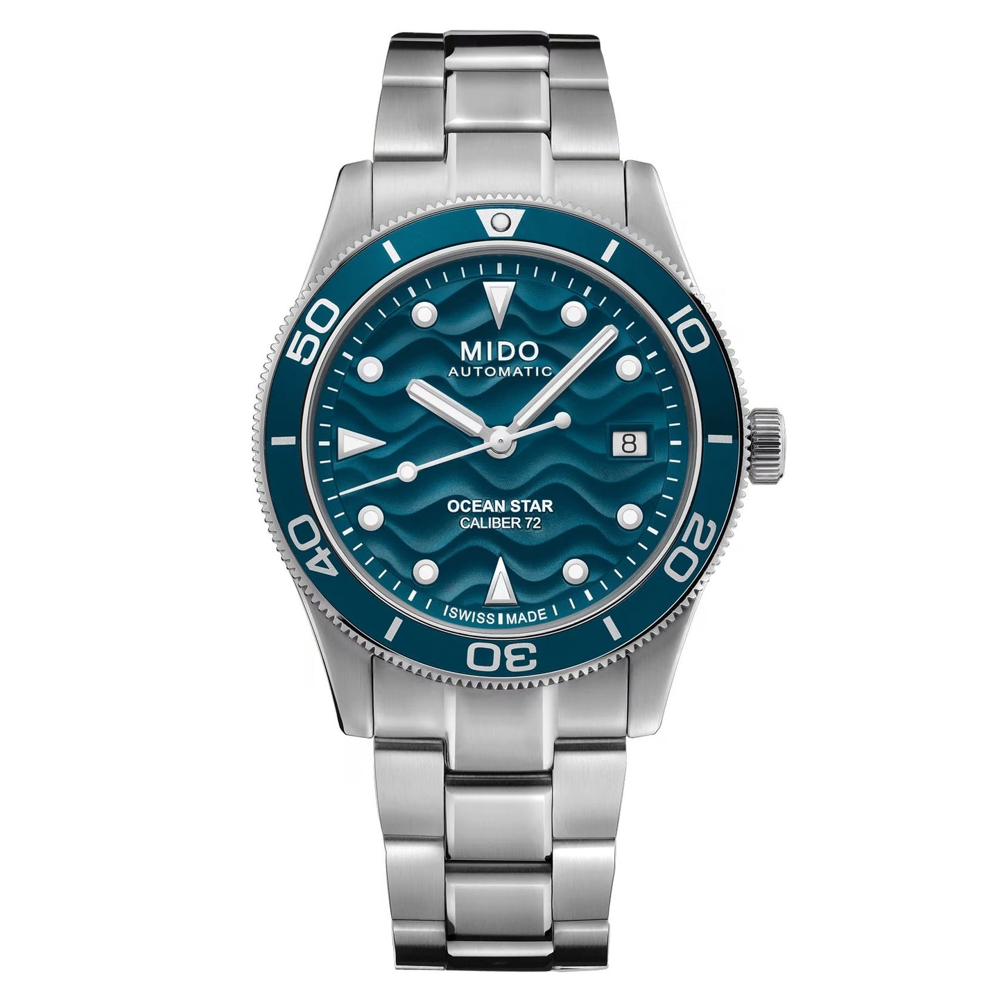 Mido Ocean Star 40 — Stainless Steel / Blue Gradient Dial