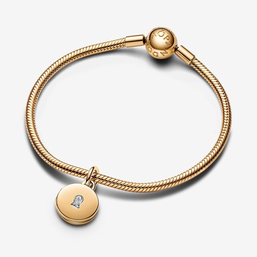 Openable & Engravable Love Locket Dangle Charm