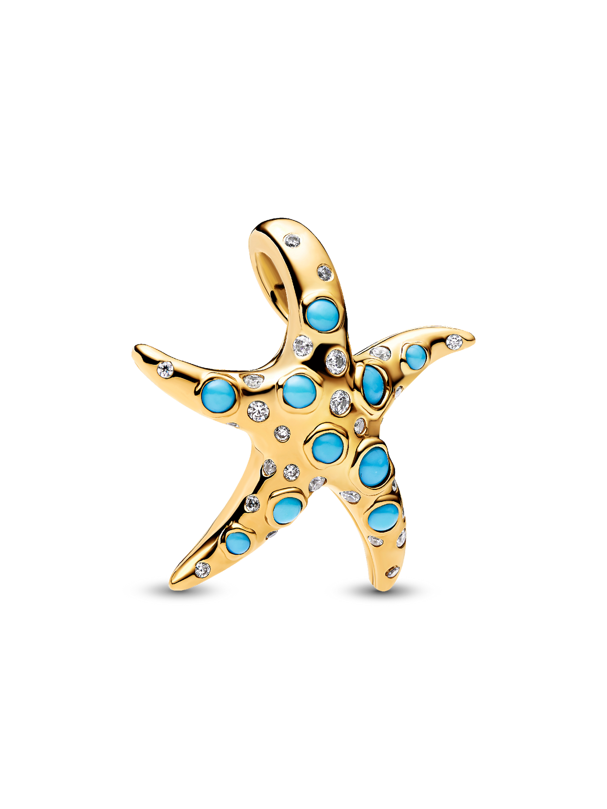 Pandora FINAL SALE - Sparkling Blue Starfish Dangle Charm