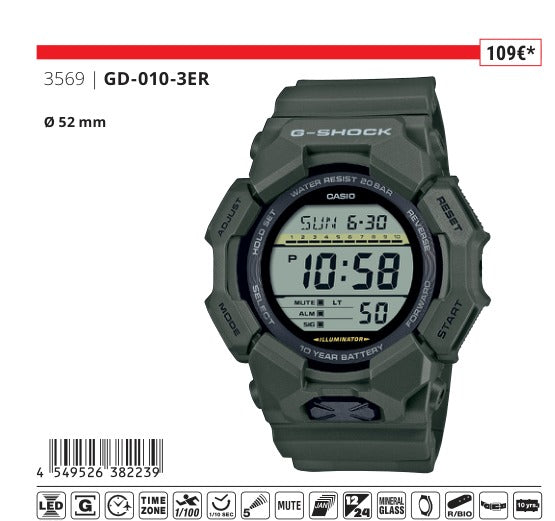 Casio G-Shock GD-010-3
