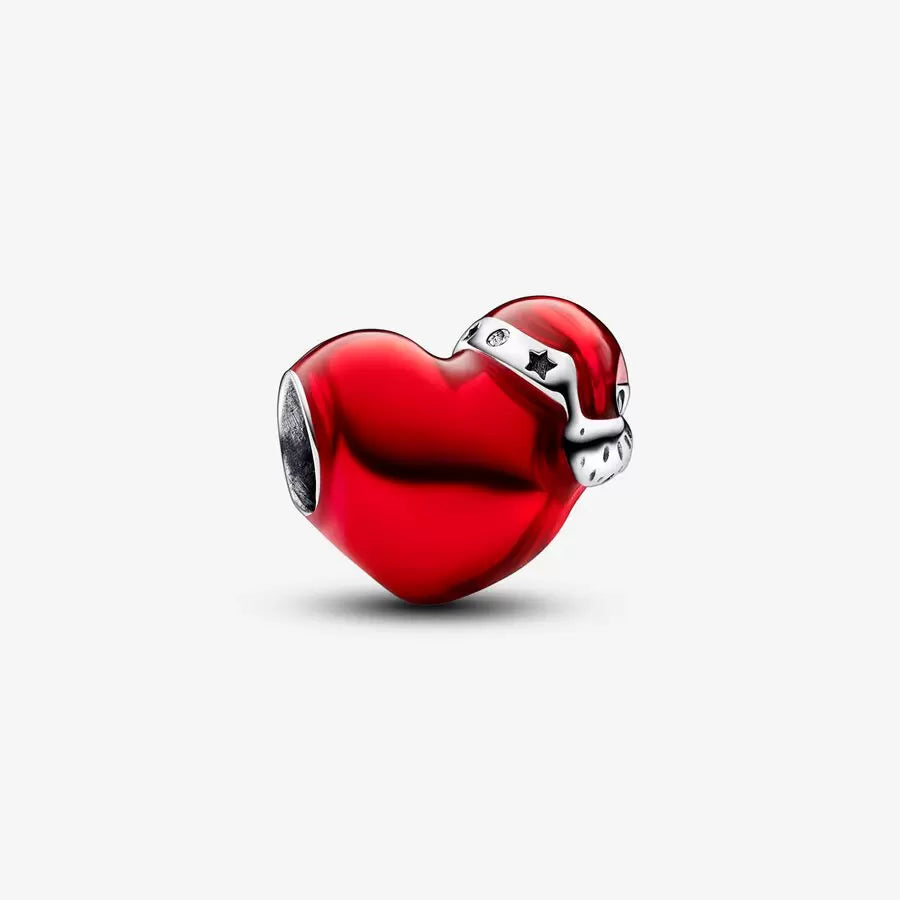Metallic Red Christmas Heart Charm – Monica Jewelers