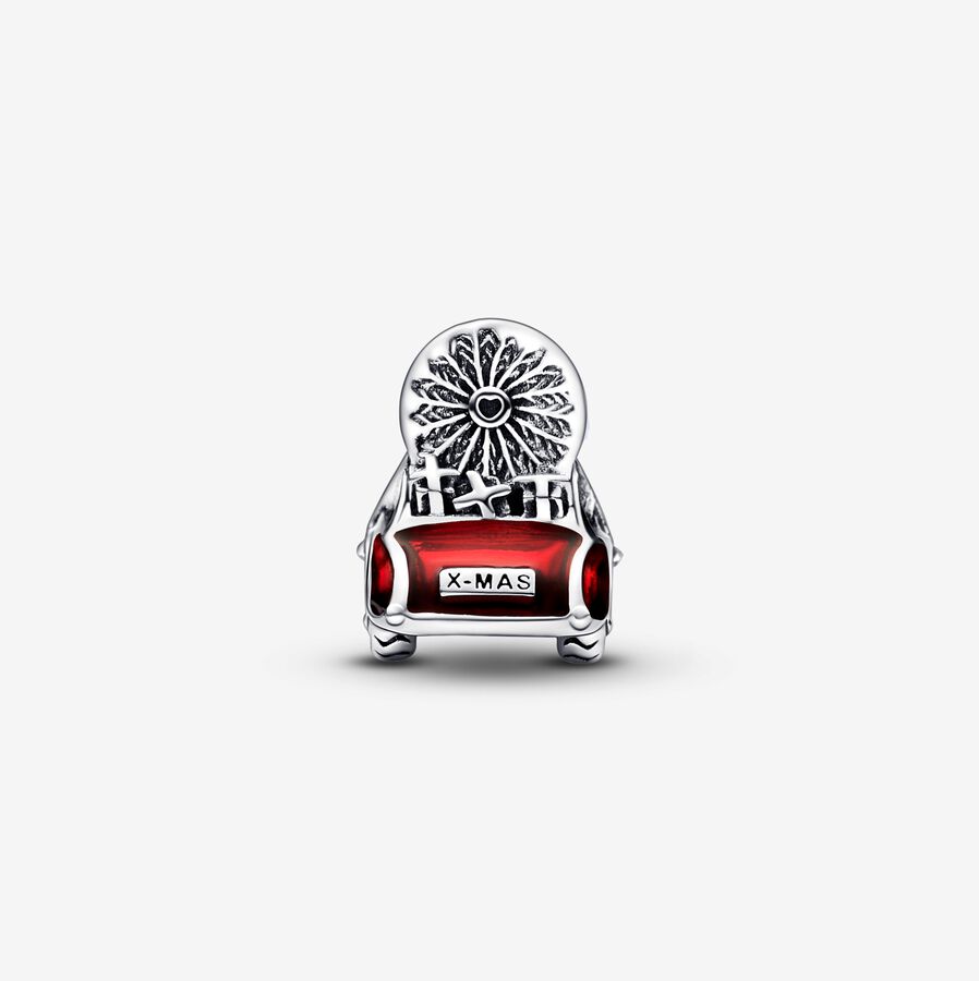 Festive Car & Christmas Tree Charm