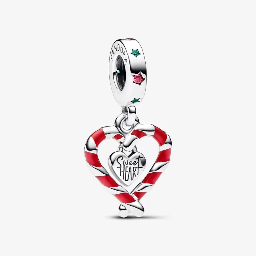 Entwined Hearts Double Dangle Charm