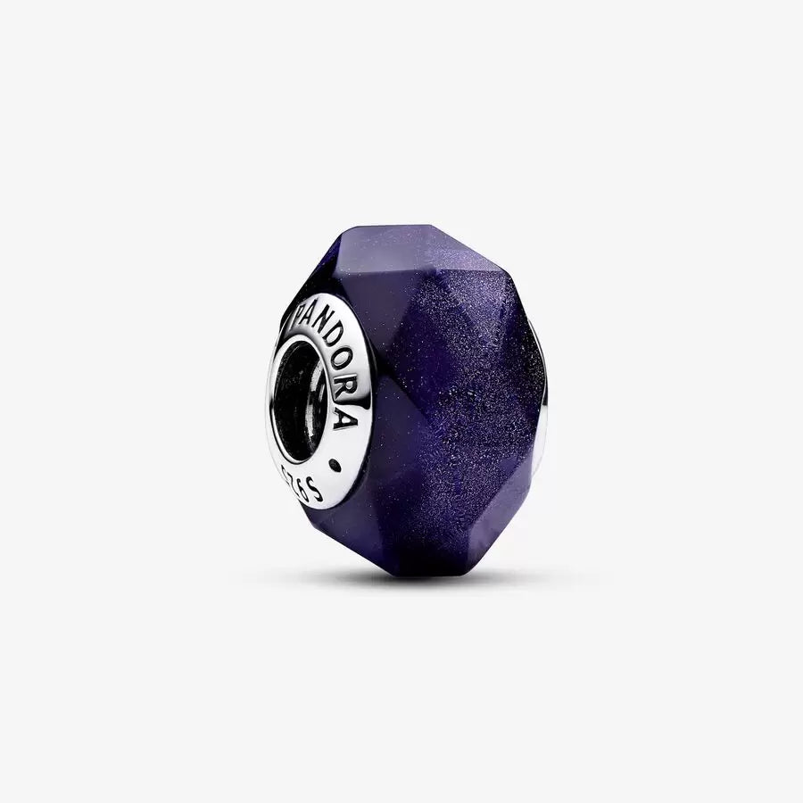 thumbnail interactive-video image 1 of Sterling Silver Purple Midnight Rose Murano Glass Charm By AVILIA Designs 1 of 4