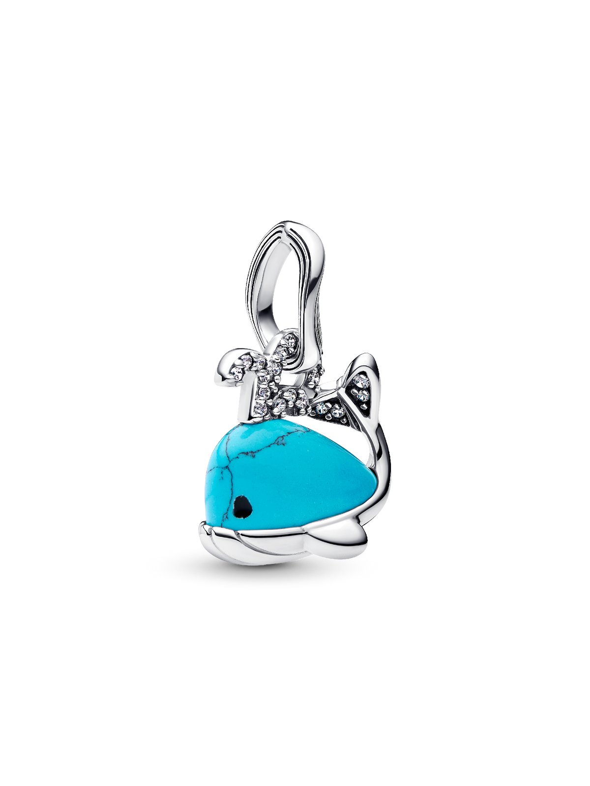 Pandora Turquoise-colored Whale Dangle Charm