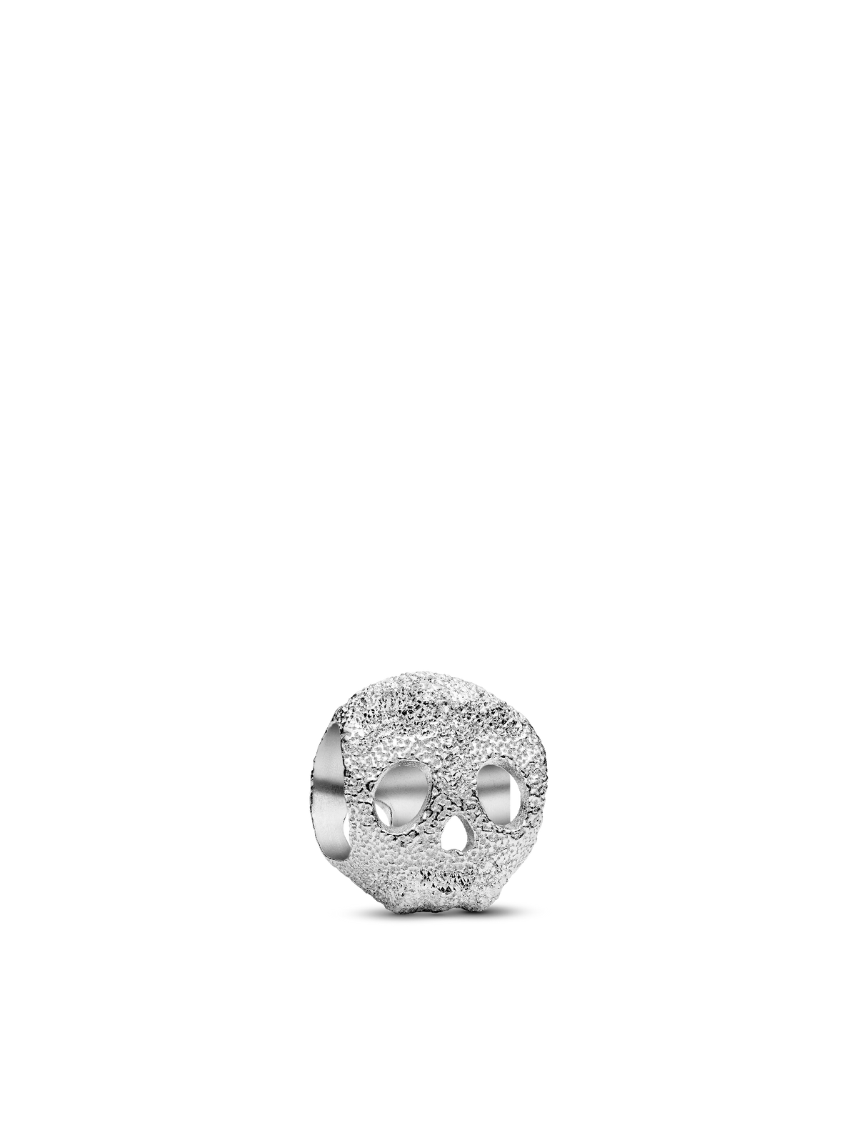 Pandora Textured Skull Mini Charm