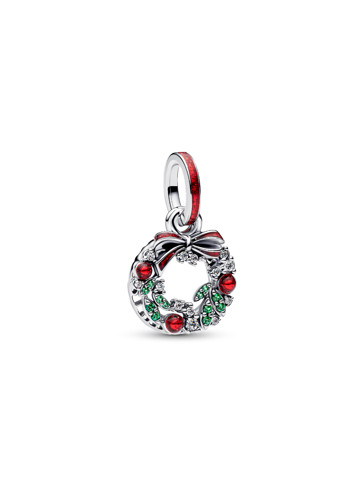 Pandora Holiday Wreath Double Dangle Charm