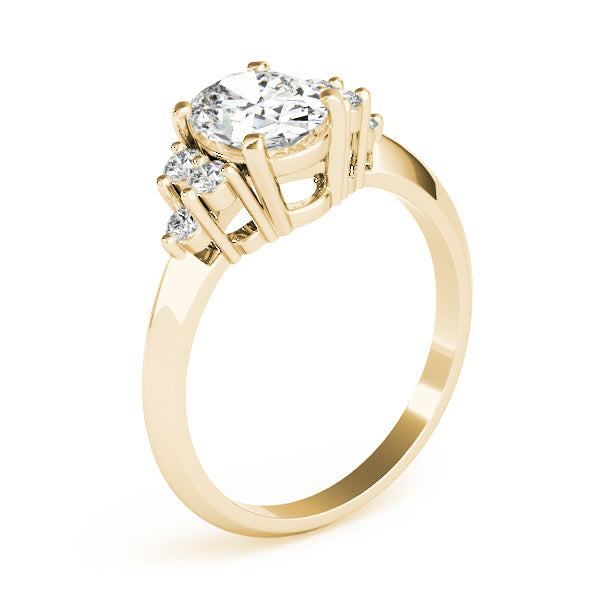 Solitaire Plus Cluster Engagement Ring