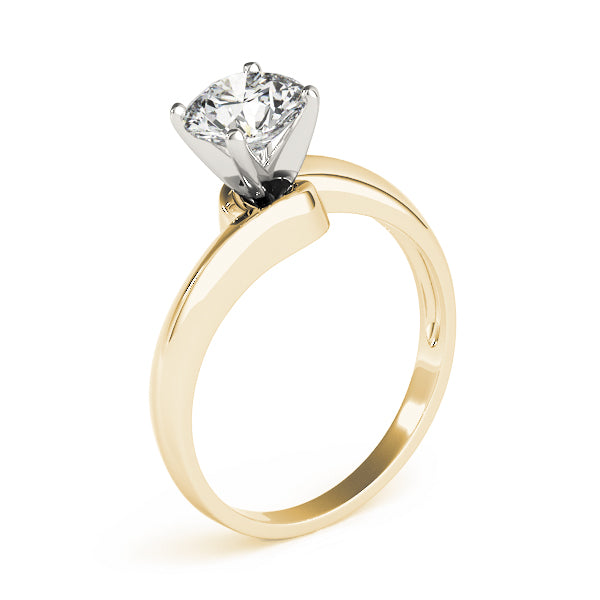Bypass Solitaire Engagement Ring