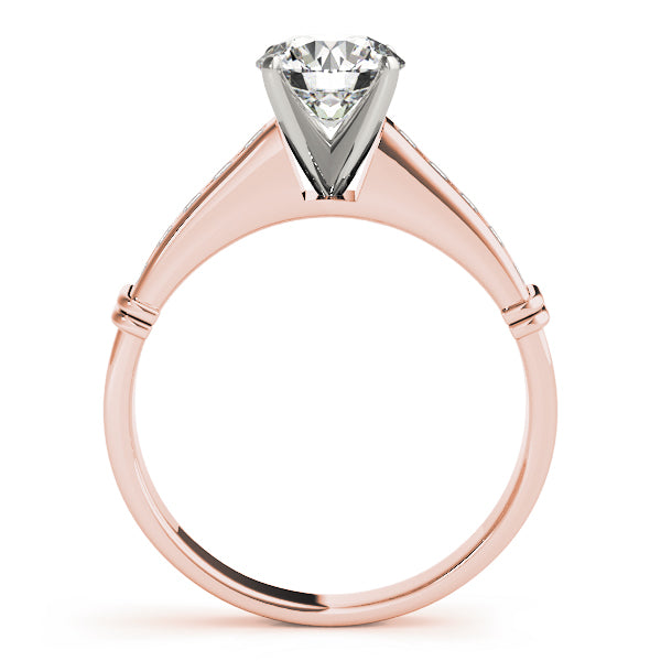 Channel Set Single Row Engagement Ring