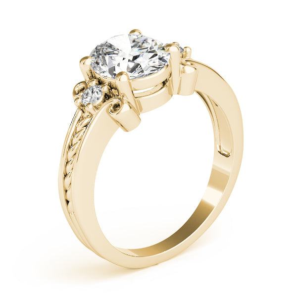 Solitaire Plus Braided Shank Engagement Ring